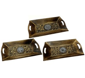 BANDEJA VACIABOLSILLOS MANGO METAL 26X15X4 3 SURT.