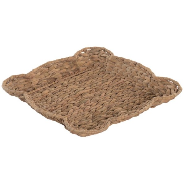 BANDEJA JACINTO DE AGUA METAL 35X35X5 NATURAL