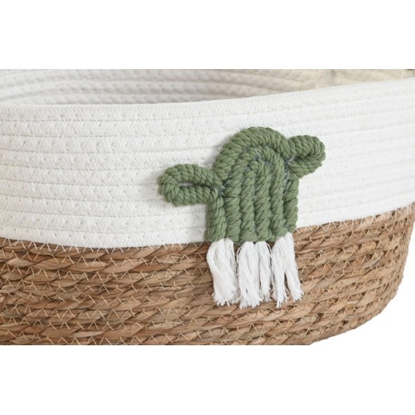 CESTA SET 3 FIBRA ALGODON 30X30X15 BLANCO