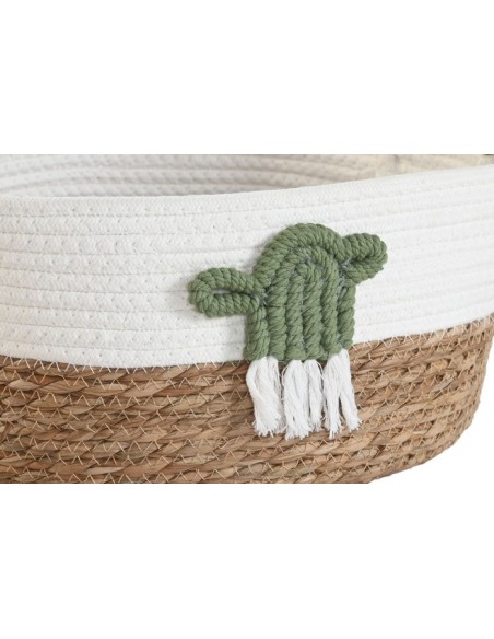 CESTA SET 3 FIBRA ALGODON 30X30X15 BLANCO