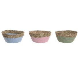 CESTA SEAGRASS ALGODON 26X26X12 3 SURT.