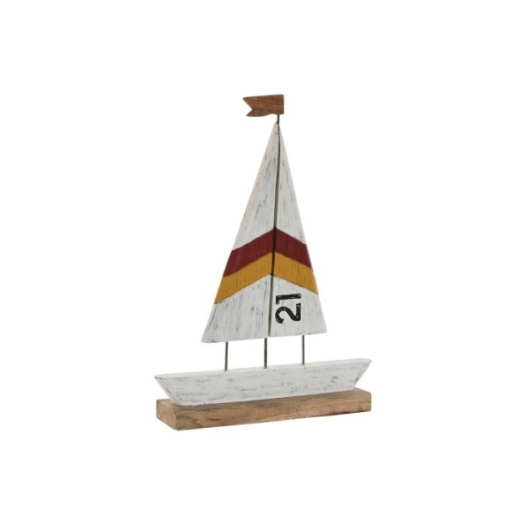 DECORACION MANGO METAL 34,5X8X45 BLANCO