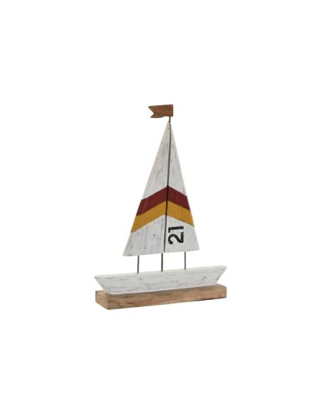 DECORACION MANGO METAL 34,5X8X45 BLANCO