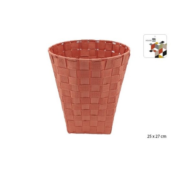 CORBEILLE SANGLE TERRACOTTA H27