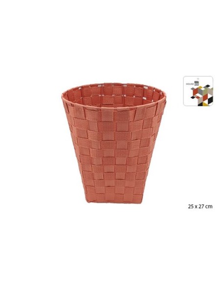 CORBEILLE SANGLE TERRACOTTA H27