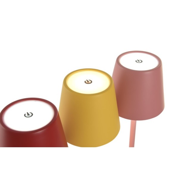 LAMPARA TACTIL LED HIERRO 11X11X37 TACTIL 3 SURT.