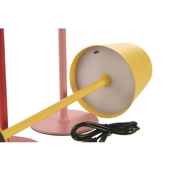 LAMPARA TACTIL LED HIERRO 11X11X37 TACTIL 3 SURT.