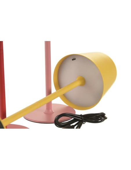 LAMPARA TACTIL LED HIERRO 11X11X37 TACTIL 3 SURT.