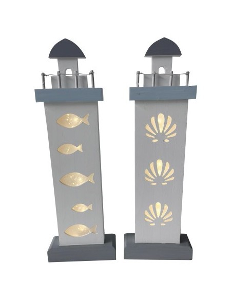 DECORACION MDF LED 14X5,5X40 FARO 2 SURT.