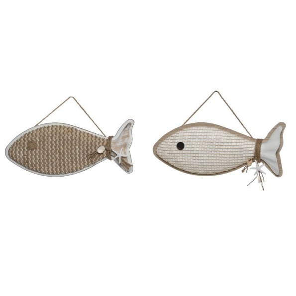 DECORACION COLGANTE MDF 46X4,5X32 PEZ 2 SURT.