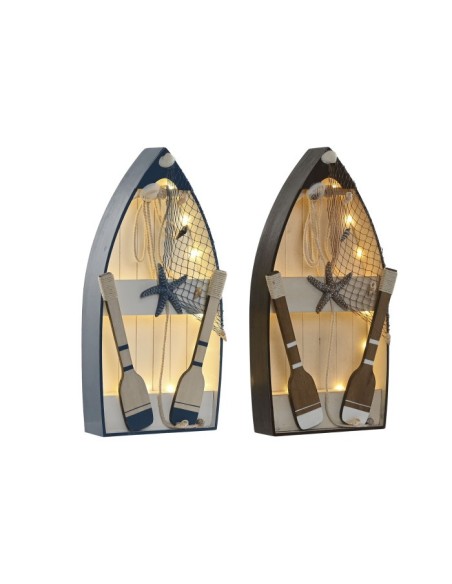 DECORACION LUMINOSA LED MADERA 20X7X40 2 SURT.