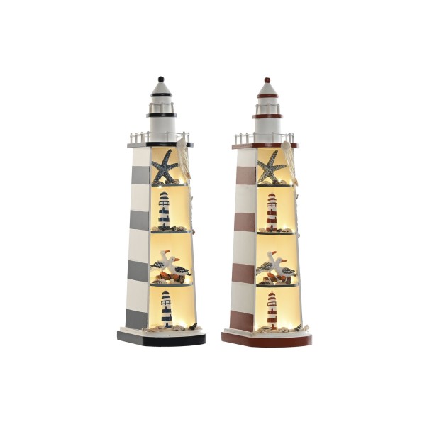 DECORACION LED MADERA 14X16X52 FARO 2 SURT.