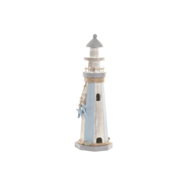 FIGURA LED MDF 12X12X38 FARO AZUL