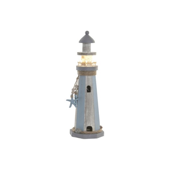 FIGURA LED MDF 12X12X38 FARO AZUL
