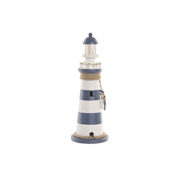 FIGURA LED MDF 14X14X40 FARO AZUL MARINO