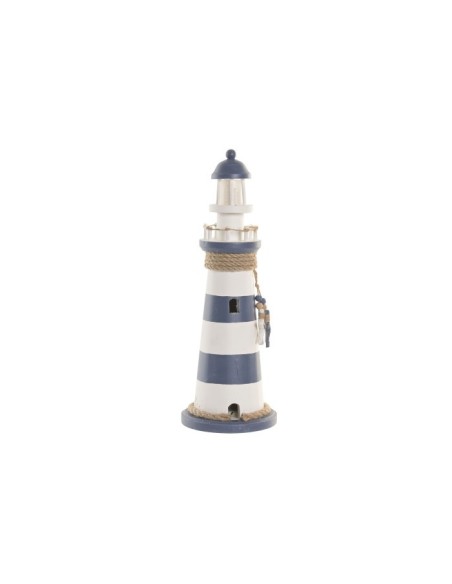 FIGURA LED MDF 14X14X40 FARO AZUL MARINO