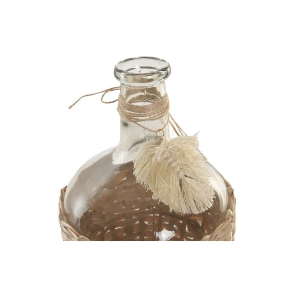 JARRON CRISTAL FIBRA 19X19X30,5 3,5L NATURAL