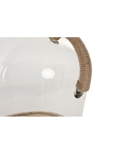 JARRON  CRISTAL PAULOWNIA 26X23X33 BOTELLA