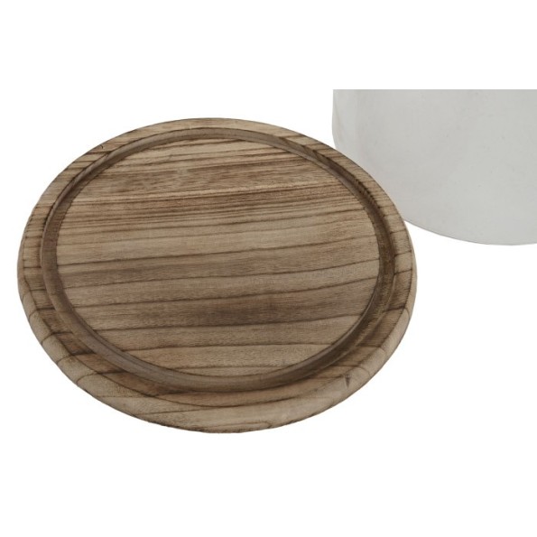 JARRON  CRISTAL PAULOWNIA 26X23X33 BOTELLA