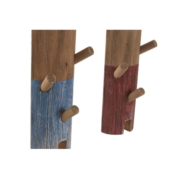 PERCHERO PARED MADERA RECICLADA 12X10X75 FARO 2 SU