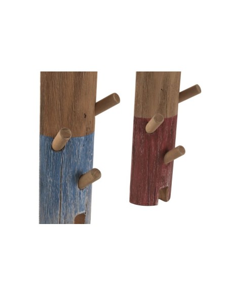 PERCHERO PARED MADERA RECICLADA 12X10X75 FARO 2 SU