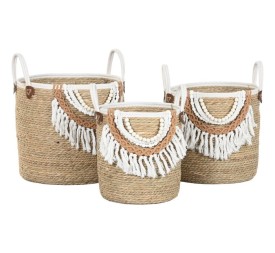 CESTA SET 3 FIBRA ALGODON 40X40X47 NATURAL