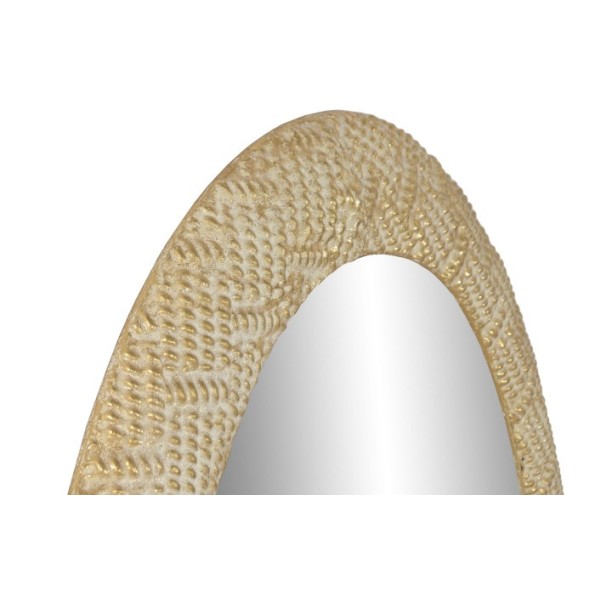 ESPEJO METAL 66X4,5X104 DORADO BLANCO