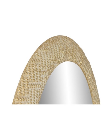 ESPEJO METAL 66X4,5X104 DORADO BLANCO