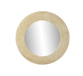 ESPEJO METAL 73X7X73 DORADO BLANCO