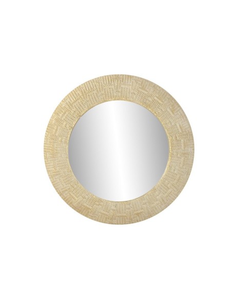 ESPEJO METAL 73X7X73 DORADO BLANCO