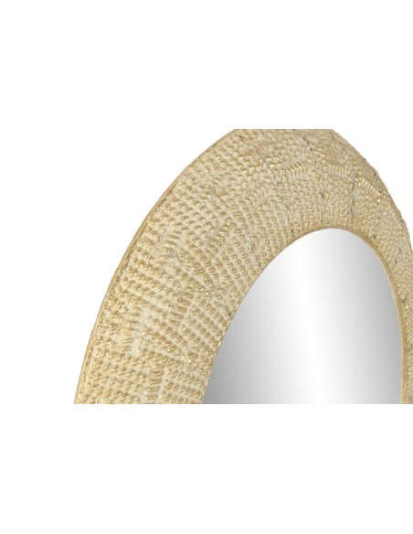 ESPEJO METAL 73X7X73 DORADO BLANCO