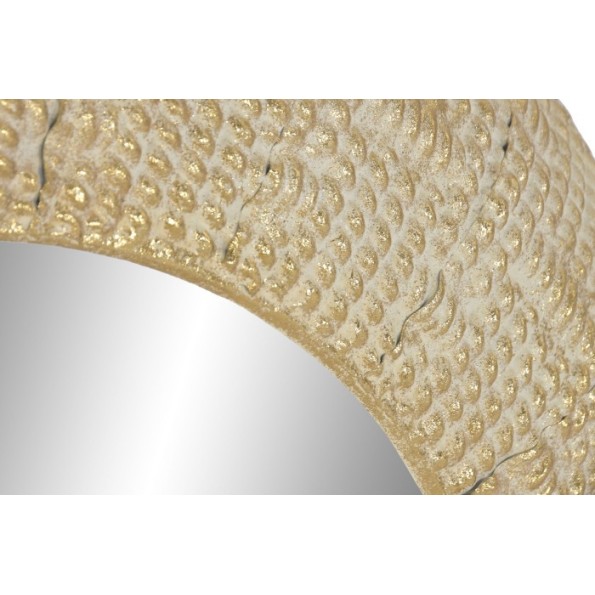 ESPEJO METAL 73X7X73 DORADO BLANCO