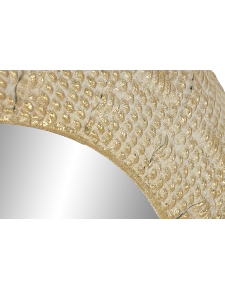 ESPEJO METAL 73X7X73 DORADO BLANCO