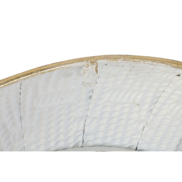 ESPEJO METAL 73X7X73 DORADO BLANCO