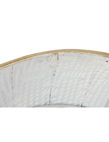 ESPEJO METAL 73X7X73 DORADO BLANCO