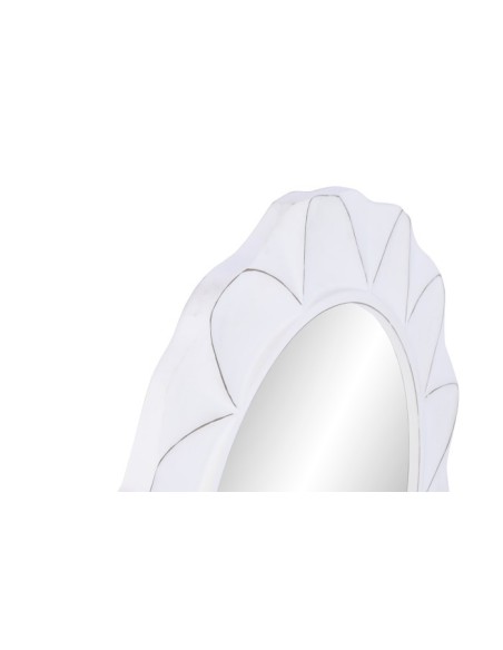 ESPEJO MDF CRISTAL 81X3X78 RUGOSO BLANCO