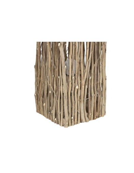 LAMPARA PIE MIMBRE PAULOWNIA 18X18X155 RAMAS