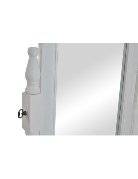 ESPEJO MADERA 54X50X170 VESTIDOR NATURAL BLANCO