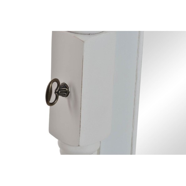 ESPEJO MADERA 54X50X170 VESTIDOR NATURAL BLANCO