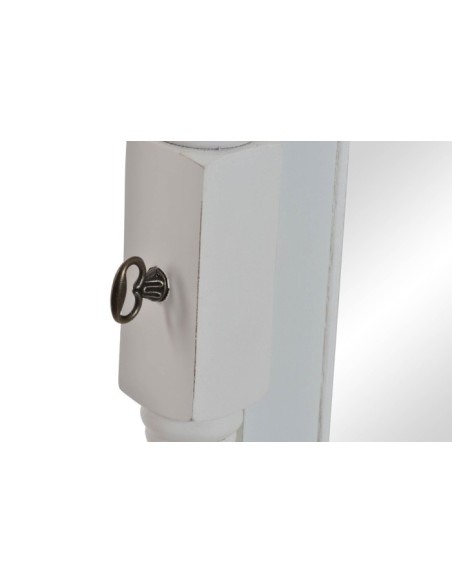 ESPEJO MADERA 54X50X170 VESTIDOR NATURAL BLANCO