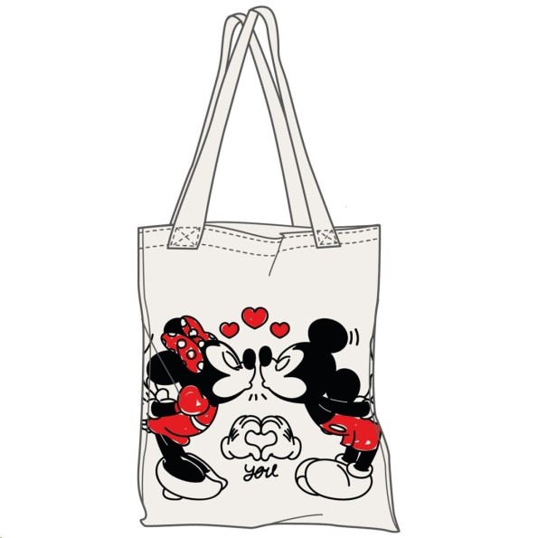BOLSA TELA ALGODÓN MICKEY & MINNIE MOUSE 41*38,5CM