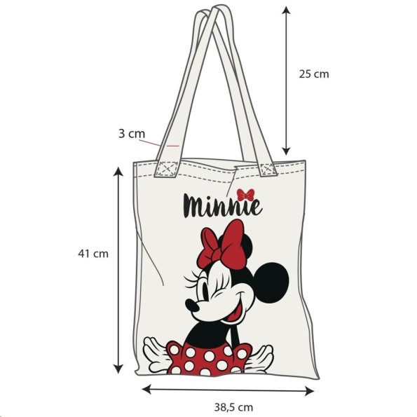 BOLSA TELA ALGODÓN MINNIE MOUSE DISNEY