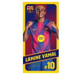 TOALLA PLAYA MICRO FC BARCELONA 140*70CM YAMAL (YAMAL03)