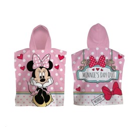 PONCHO PLAYA 55*110CM NIÑA MINNIE MOUSE DISNEY