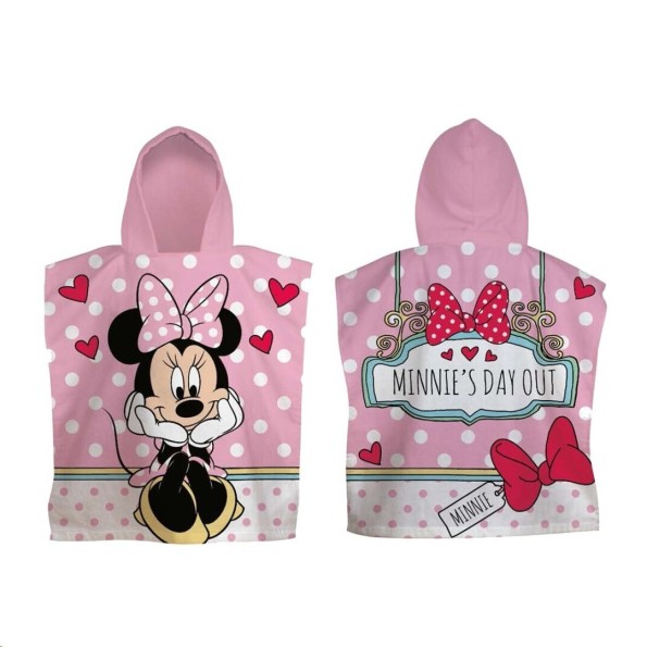 PONCHO PLAYA 55*110CM NIÑA MINNIE MOUSE DISNEY