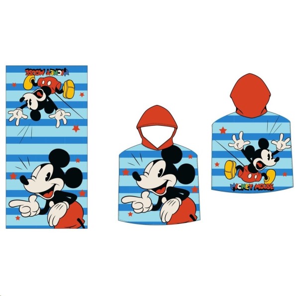PONCHO PLAYA 55*110CM NIÑO MICKEY MOUSE DISNEY