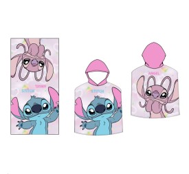 PONCHO PLAYA 55*110CM NIÑA LILO&STITCH DISNEY (3185)