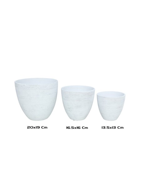 SET 3 MACETEROS SHANTA 20X20X19 CM