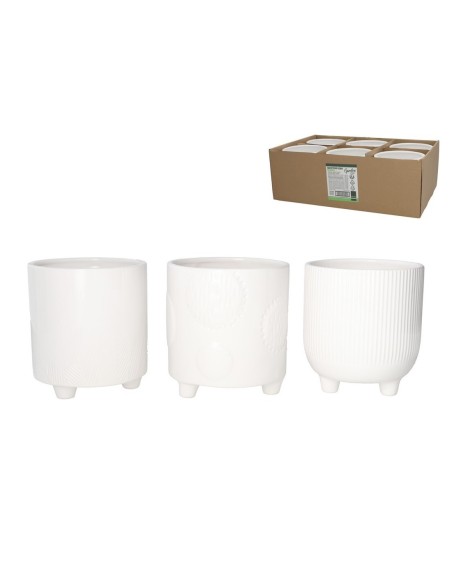 MACETERO EGAN BLANCO 3 SRT 14X14X16 CM