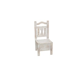 JARDINERA SILLA LOLA BLANCA 16X16X35CM